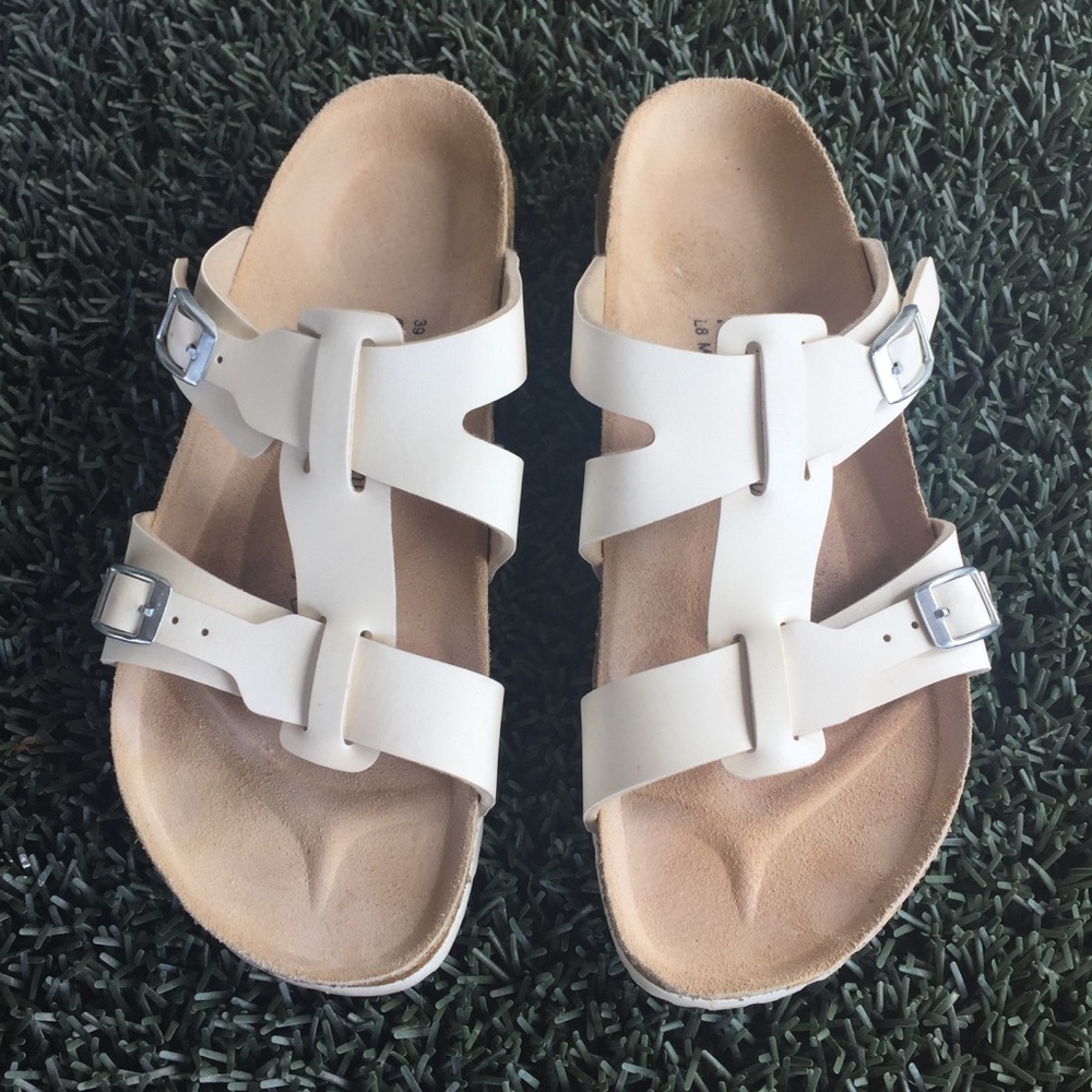 Birkenstock White Sandals